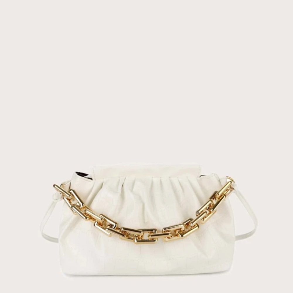 NEW‼️ Chain Handle Ruched Bag